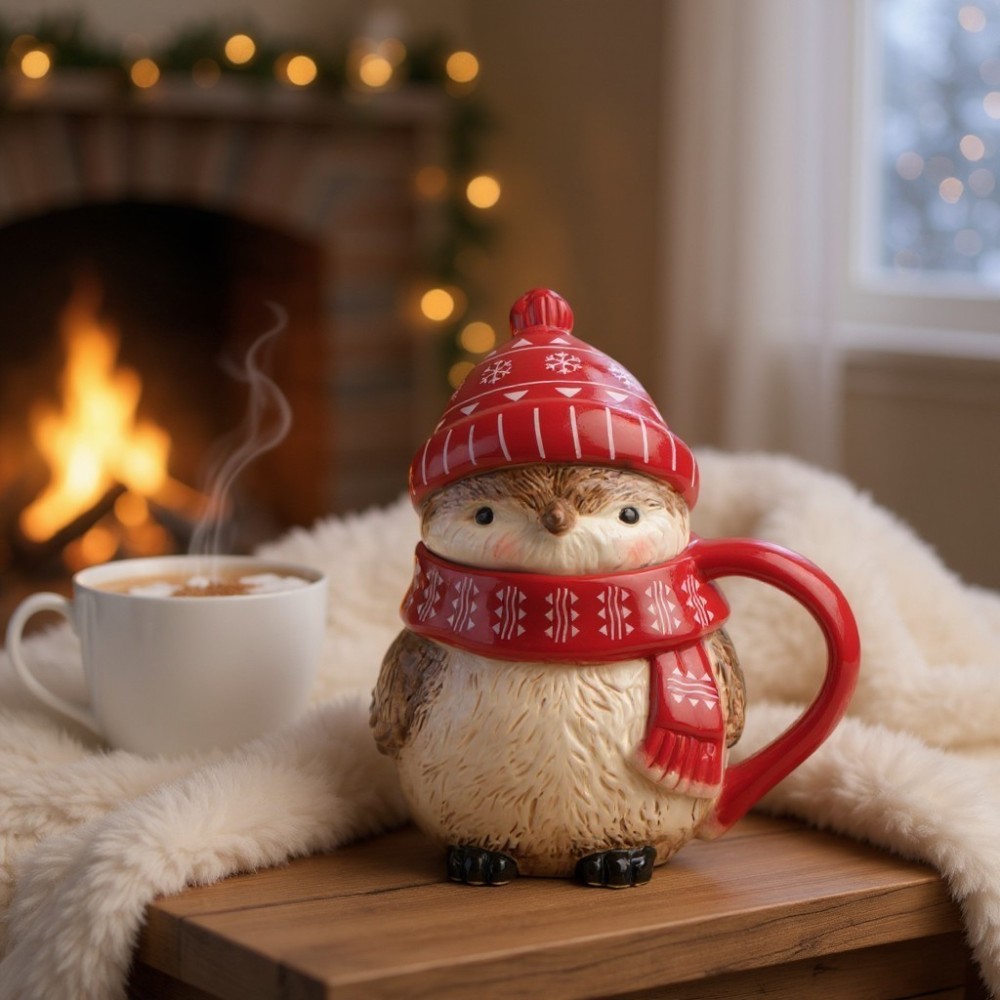 BARATTOLO MANICO PASSEROTTO CERAMICA CM.14X18